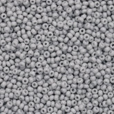 10/0 Preciosa Seed Beads Solgel Chalk Grey